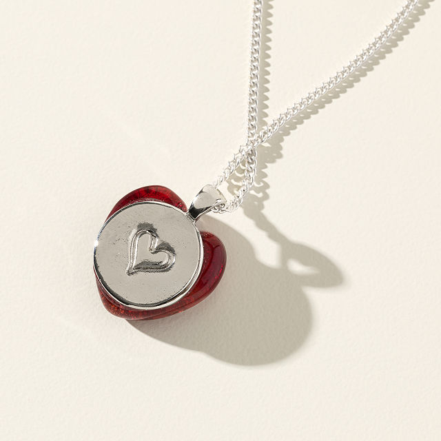 Cremation Memorial Heart Necklace