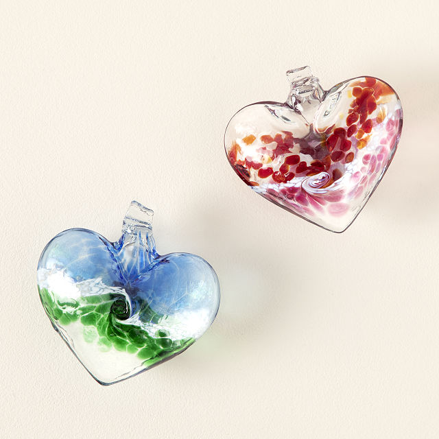 Glass Heart Window Charm