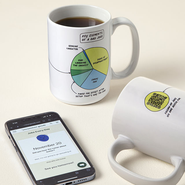 Dad Joke Every Day Interactive QR Mug