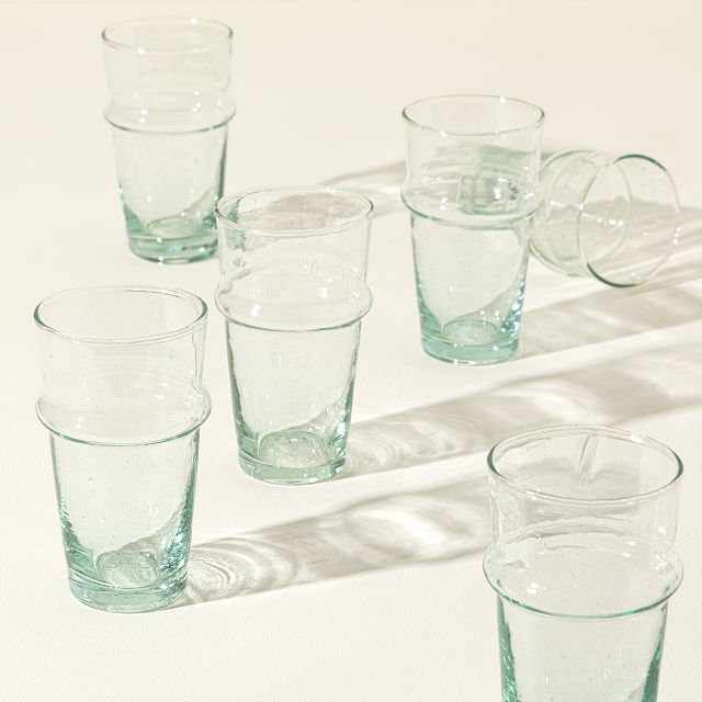 Handblown Stacking Moroccan Glasses