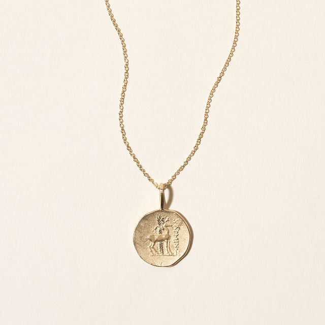 14k Gold & Diamond Bee Necklace