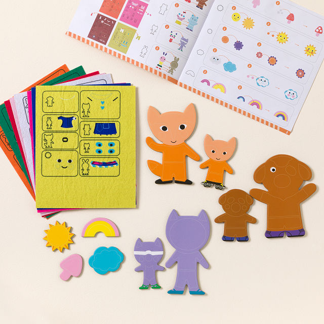 DIY Felt Sticker Dress & Play Magnets