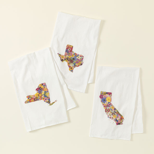 Where You Bloom State Tea Towel