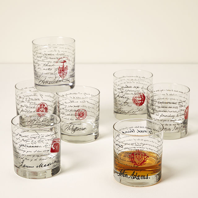 Founding Fathers Whiskey Glasses