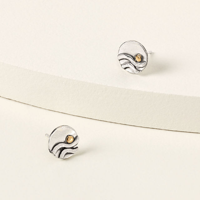Ocean Reflections Stud Earrings