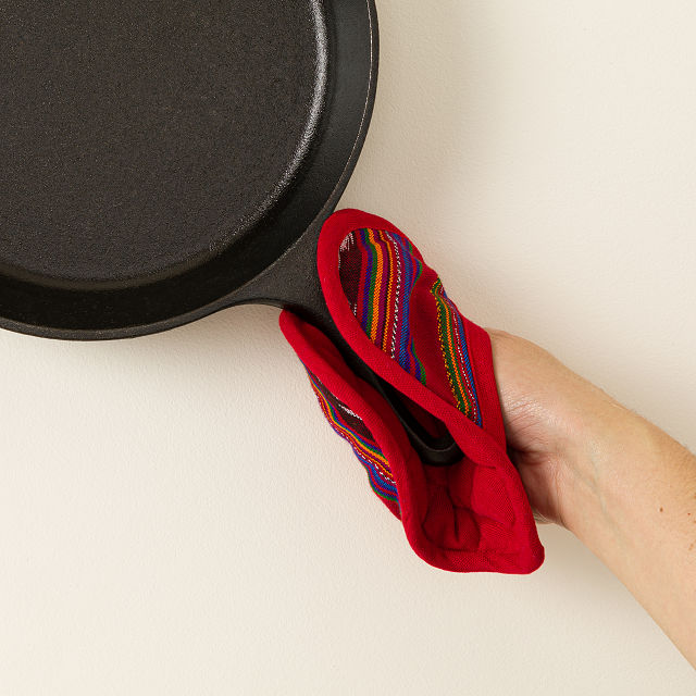 Handwoven Heart Pot Holder