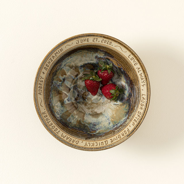 Personalized Dream Together Wedding Bowl