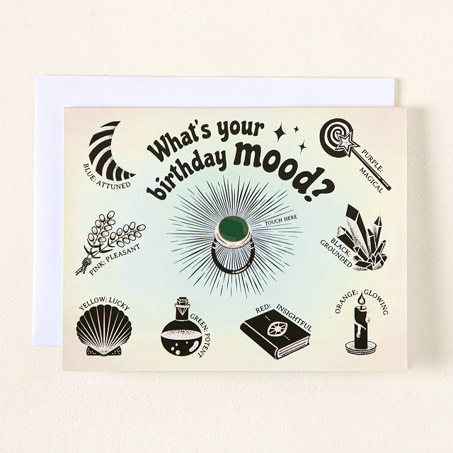 Color Changing Mood Ring Birthday Card