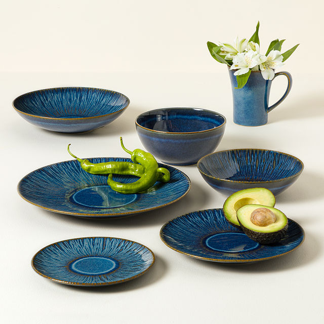 Deep Blue Ceramic Dinnerware