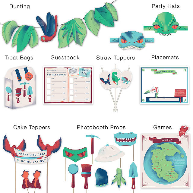 Printable Dinosaur Party Kit