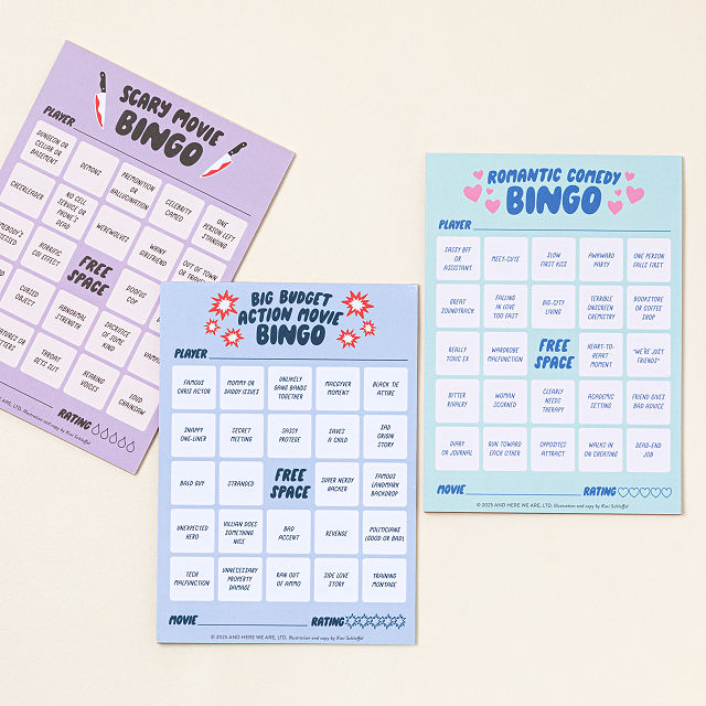 Movie Night Bingo Set