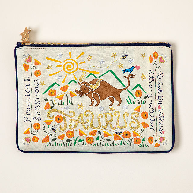 Woven Astrology Zip Pouch