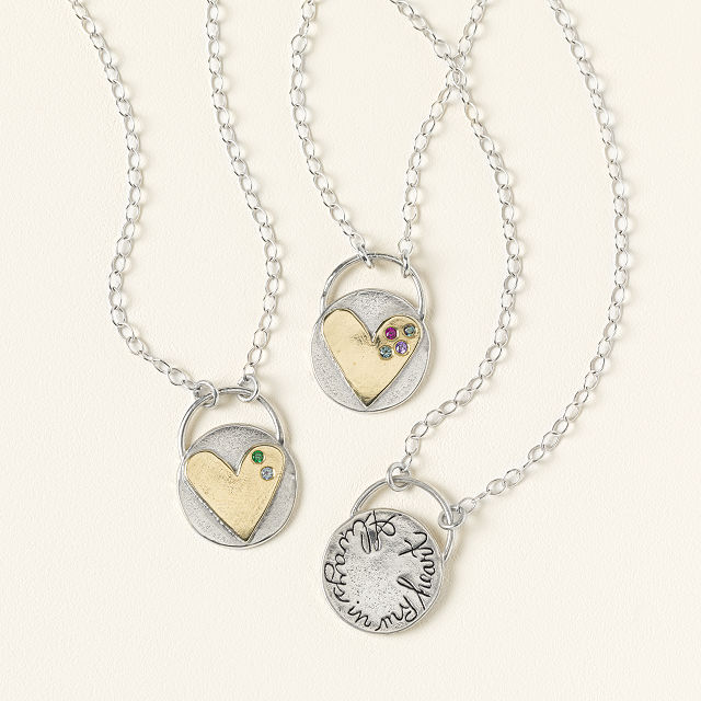 Always In My Heart Birthstone Necklace