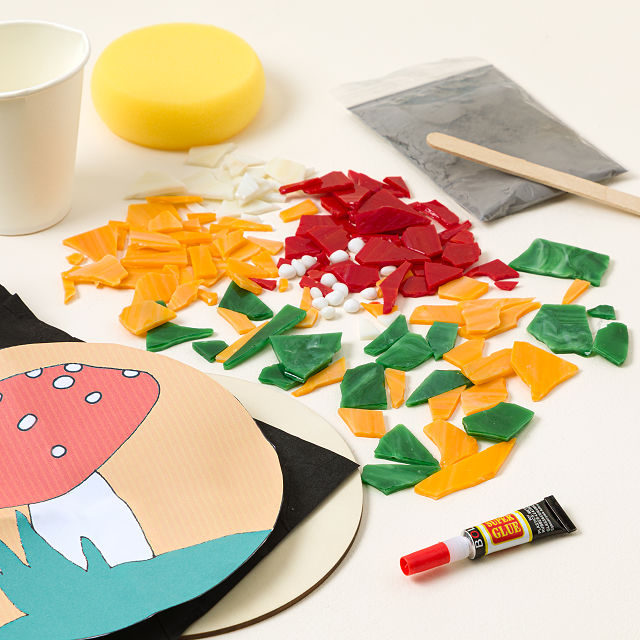 DIY Stained Glass Mosaic Kit