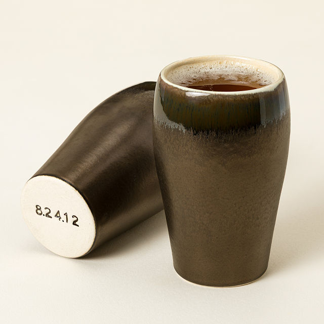 Personalized Bronze Ceramic Pint