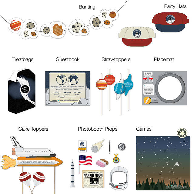 Printable Outer Space Party Kit