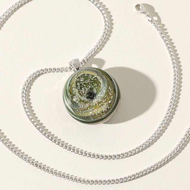 Cremation Memorial Galaxy Necklace
