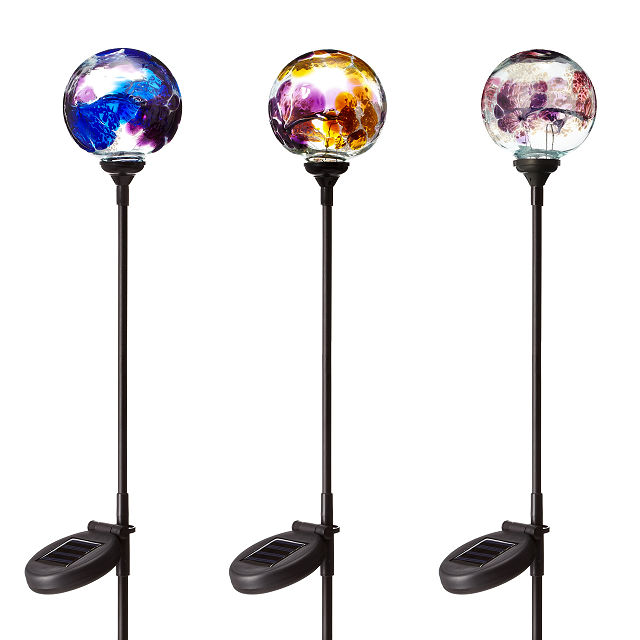 Solar Light Garden Stake - Flower Globes