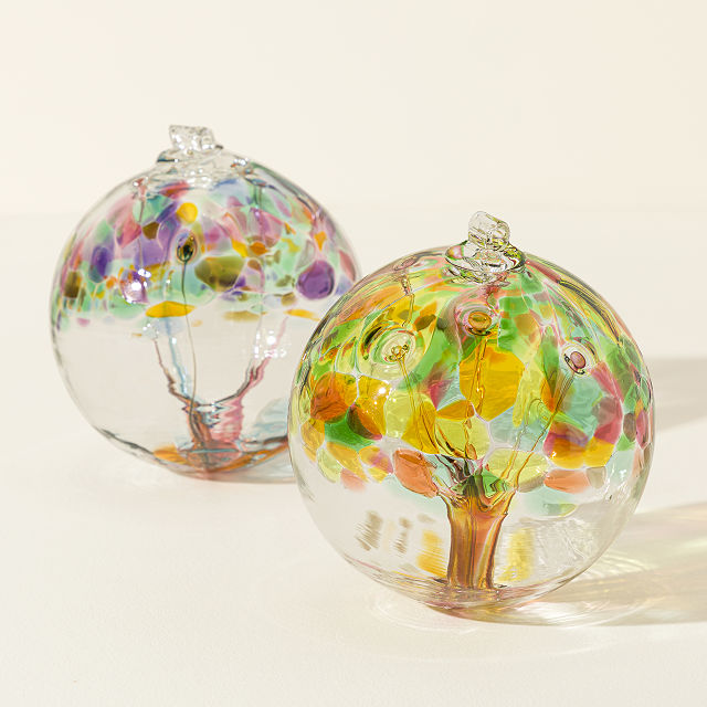 Recycled Glass Tree Globes - Relationships