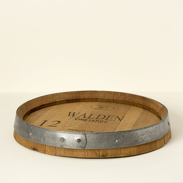 Personalized Wine Barrel Lazy Susan