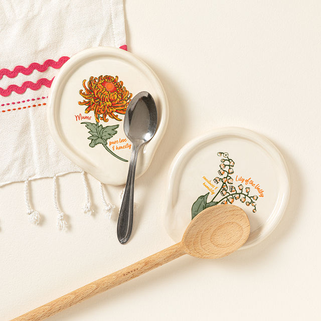 Birth Month Flower Spoon Rest