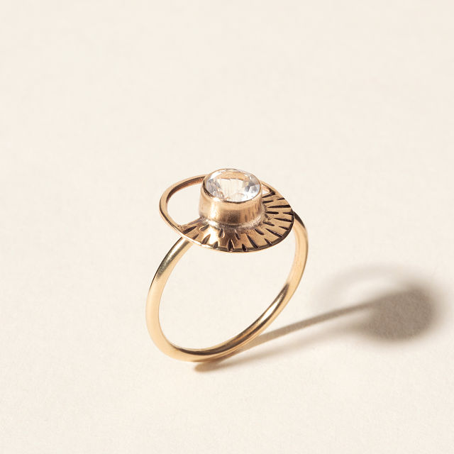 14k Gold Moonlight Ring