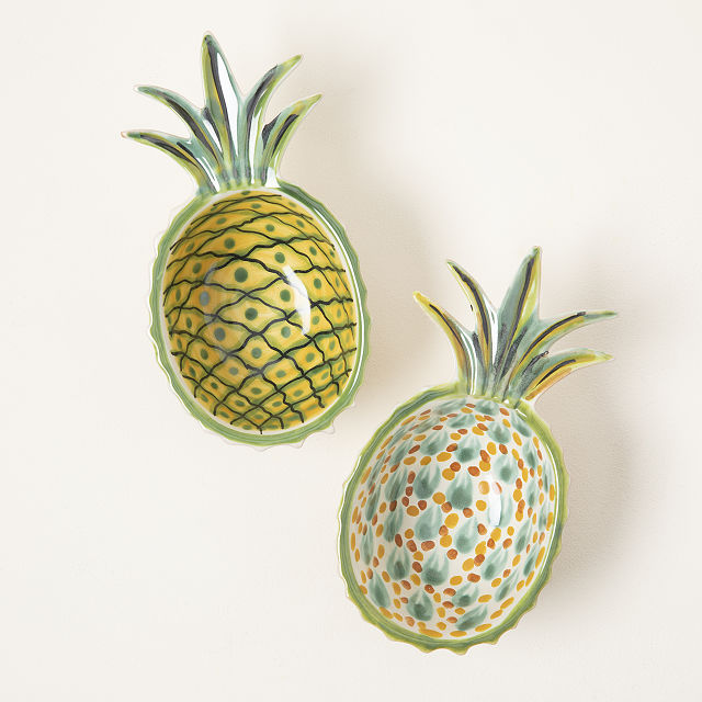 Pineapple Barcart Bowls - Set of 2