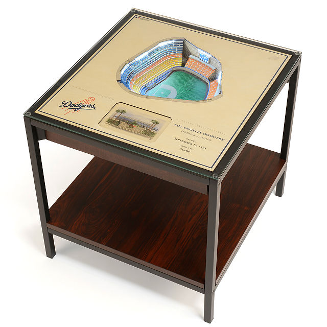 Baseball Stadium Lights End Table