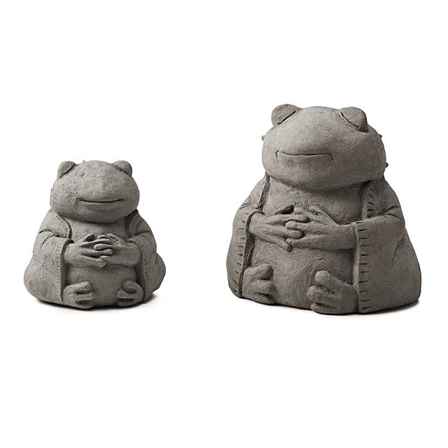 Zen Frog Garden Sculpture