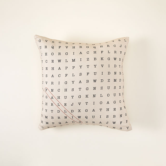 Personalized Word Search Pillow