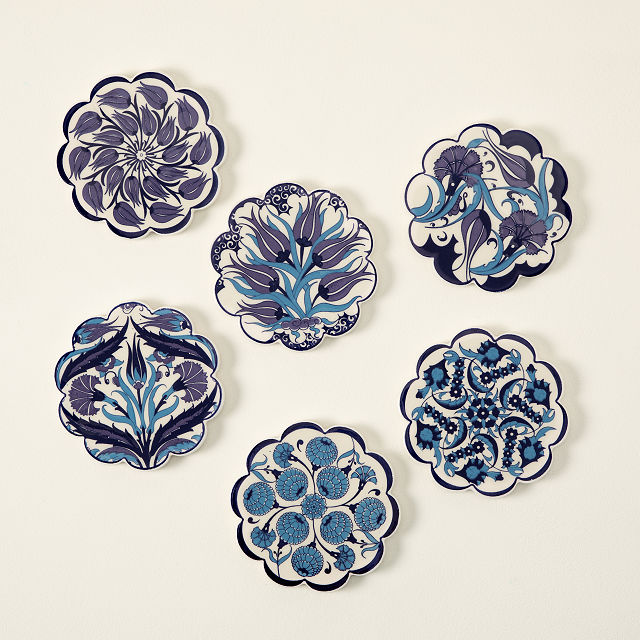 Scalloped Turkish Coasters - Set of 6