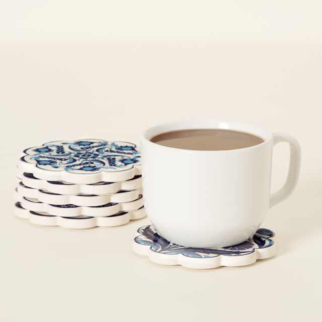 Scalloped Turkish Coasters - Set of 6