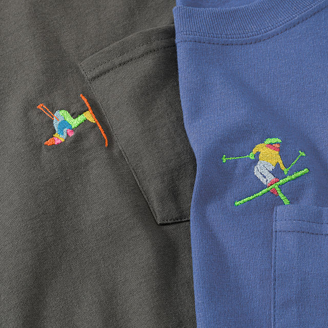 On the Slopes Embroidered Pocket Shirt