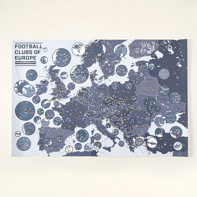 Football Clubs of Europe Poster