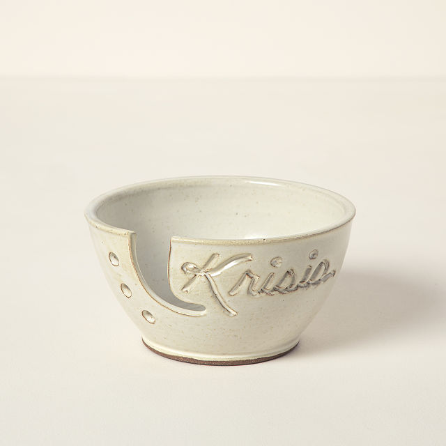 Personalized Yarn Bowl