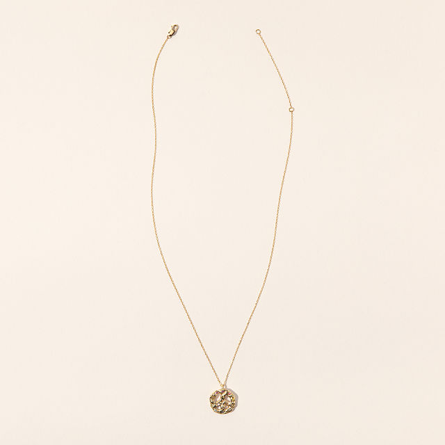 14k Gold Imagine Peace Pendant