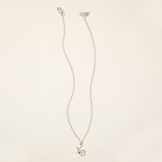 XO Garnet Necklace